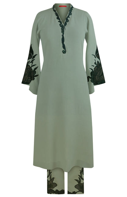 Appliqué Embroidery Kurta Set