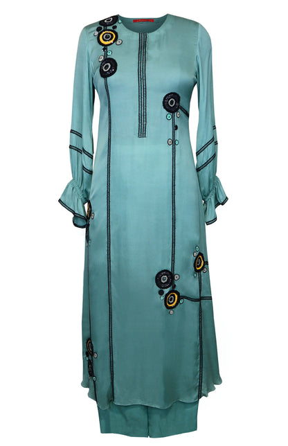 Cotton Satin Kurta Set
