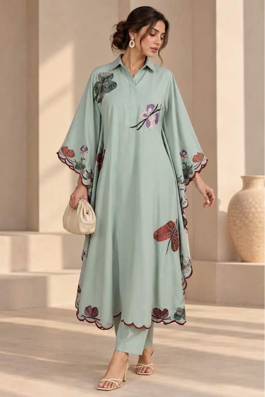 Butterflies Kaftan Set