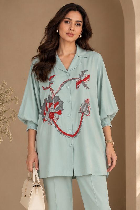 Hibiscus Batwing Top