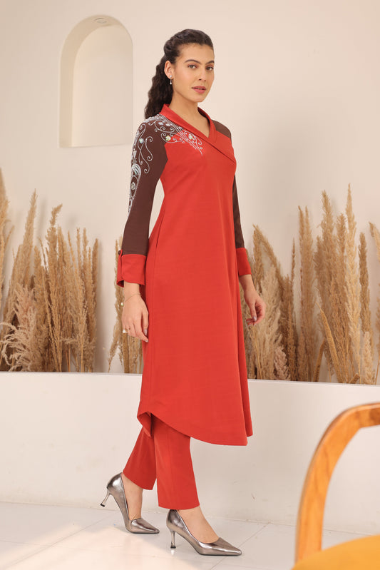 Sconce Kurta Set - RUST