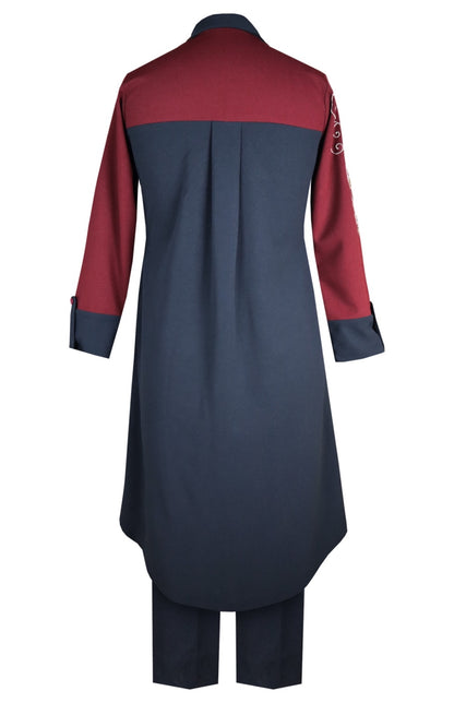 Sconce Kurta Set - NAVY