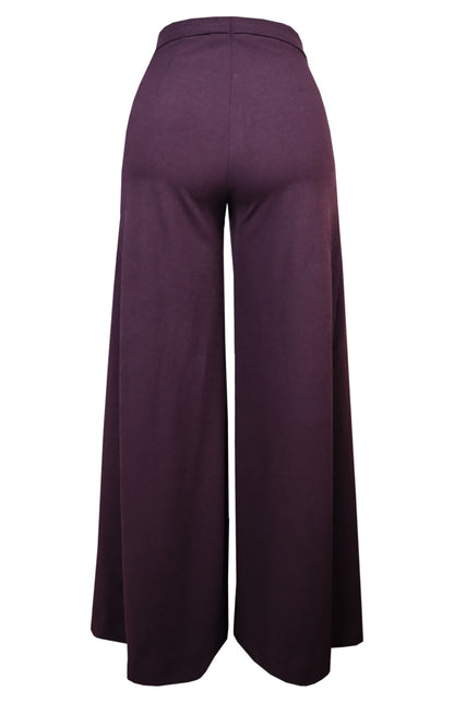 Sconce Pants With Godets - PURPLE