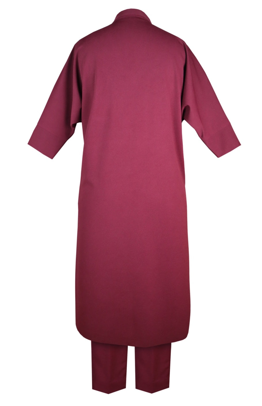 Seed Pearl Batwing Kurta Set - WINE