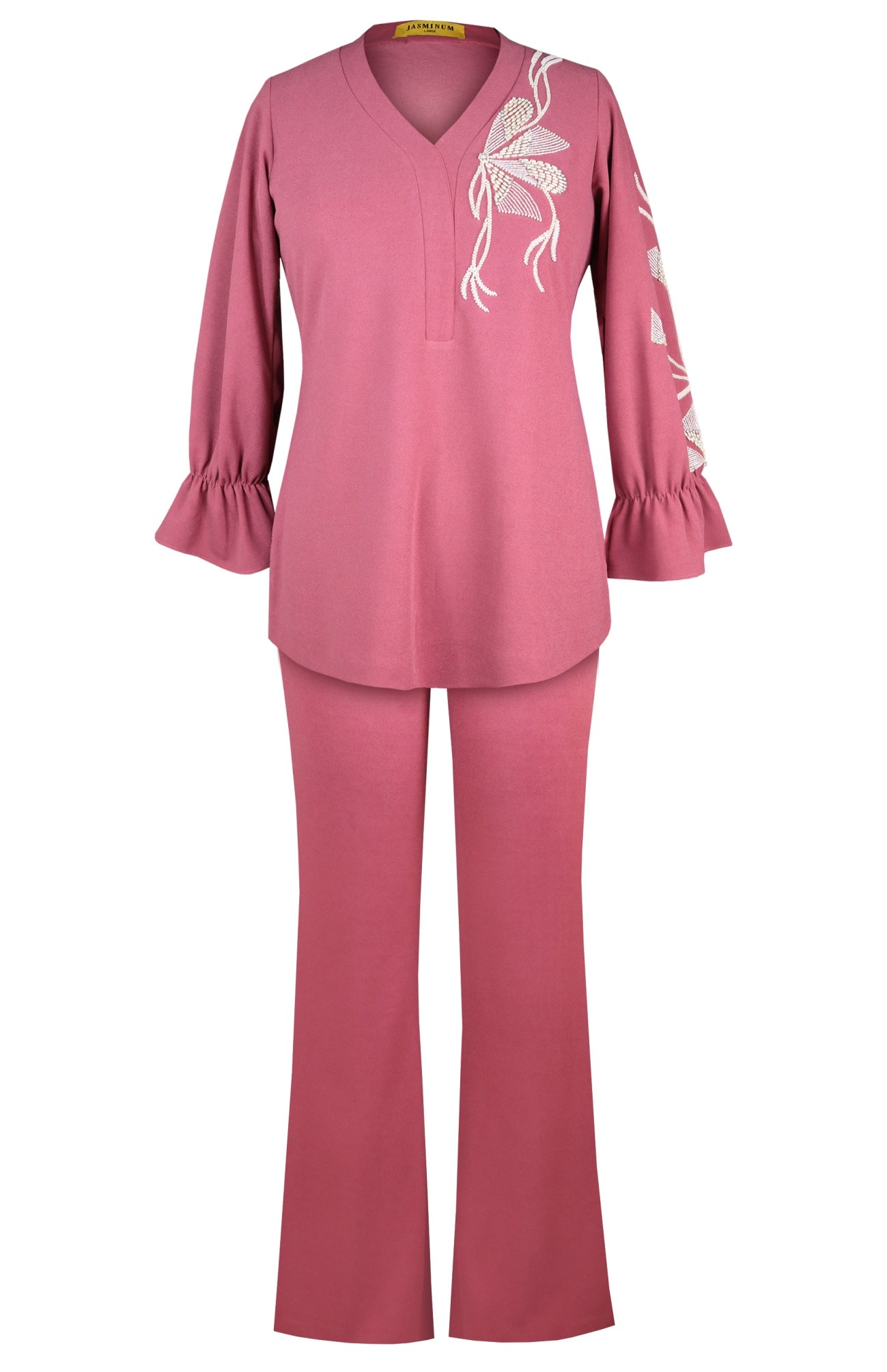 Seed Pearl Top - OLD ROSE