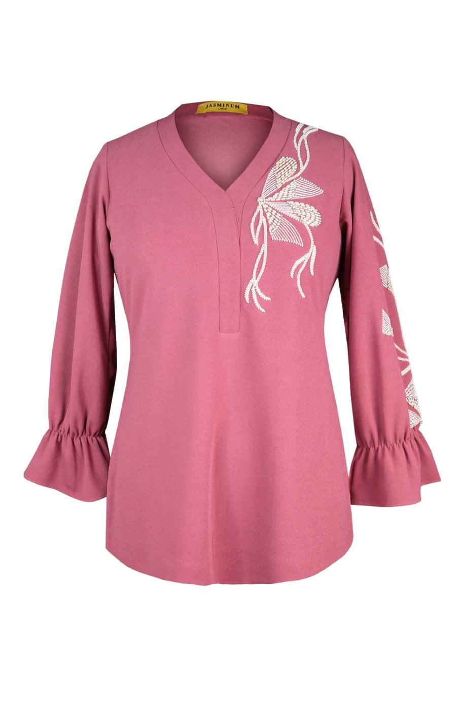 Seed Pearl Top - OLD ROSE