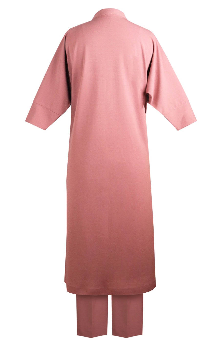 Seed Pearl Batwing Kurta Set - DUSTY ROSE