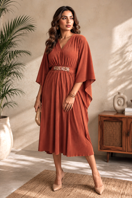 Electro Pleated Kaftan