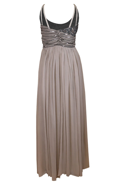 Silver Grey Georgette Maxi
