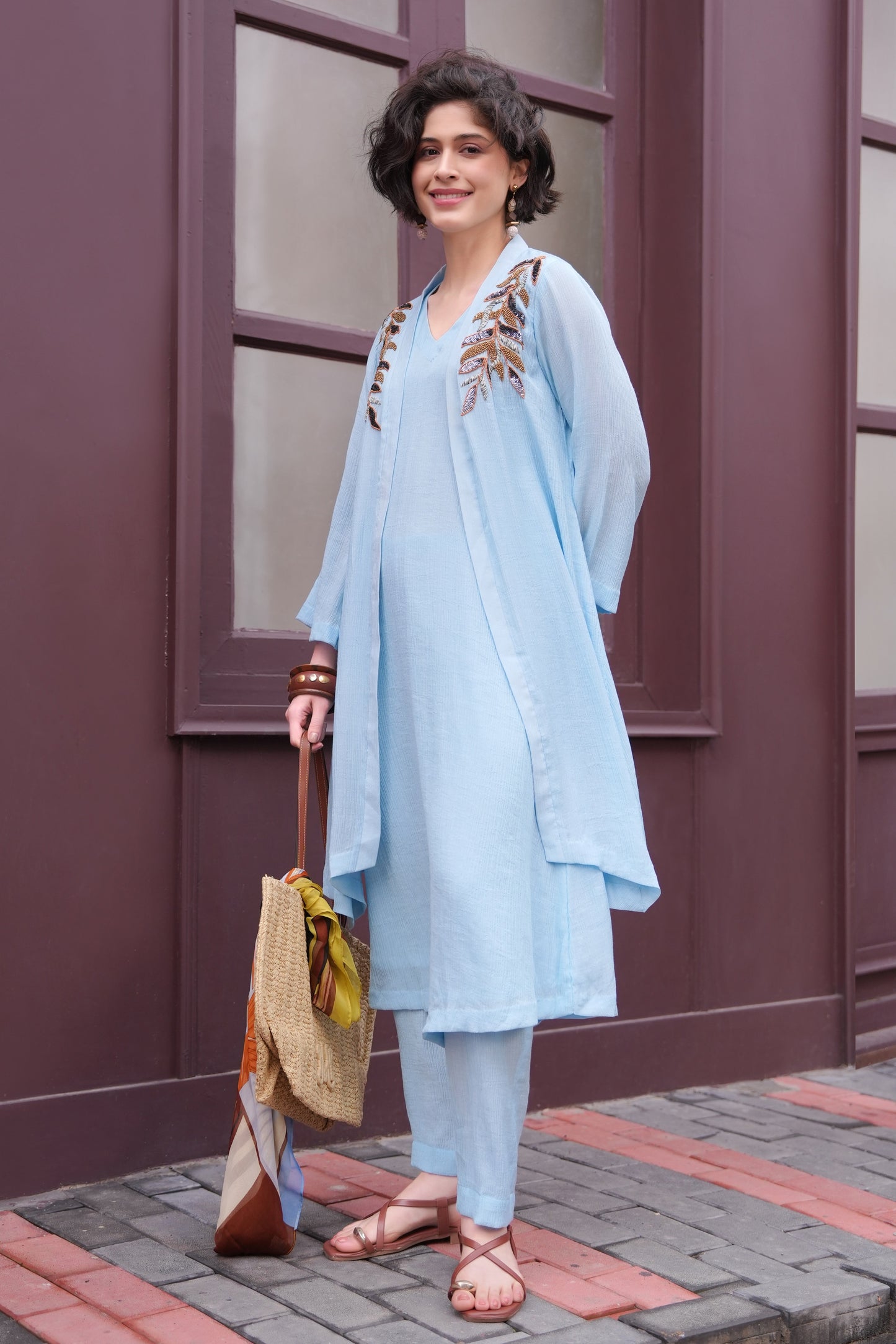 Palm Leaves 3Pc Kurta Set