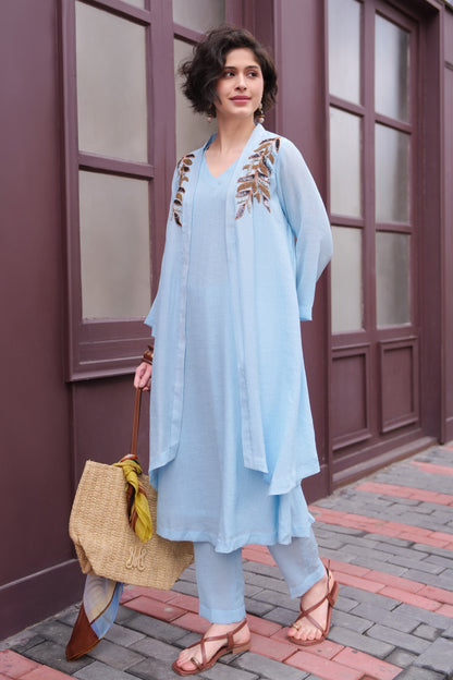 Palm Leaves 3Pc Kurta Set
