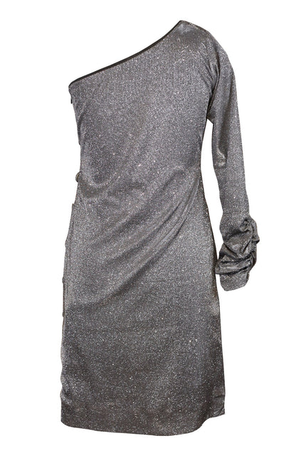 Smoke Grey Shimmer Tunic
