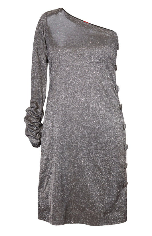 Smoke Grey Shimmer Tunic