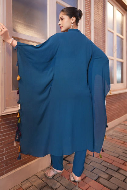 Spike Kaftan Set - TURQUOISE