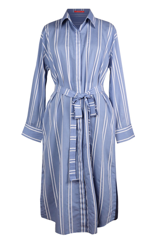Striped Cotton Shirt Dress