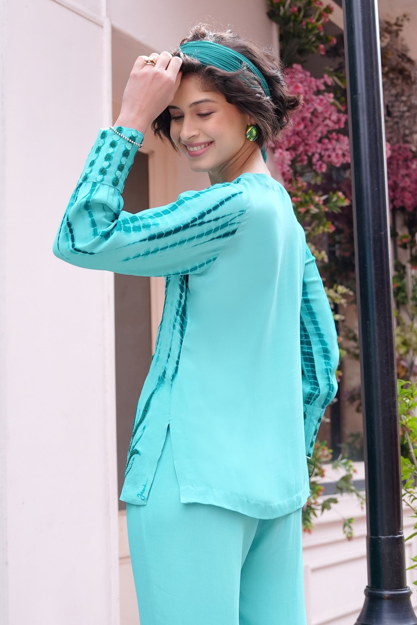 Aari Palms Tie & Dye Top - TEAL