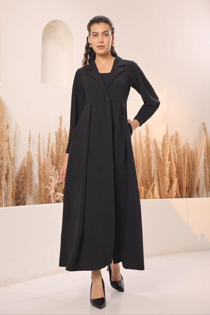Trench Jumpsuit - BLACK