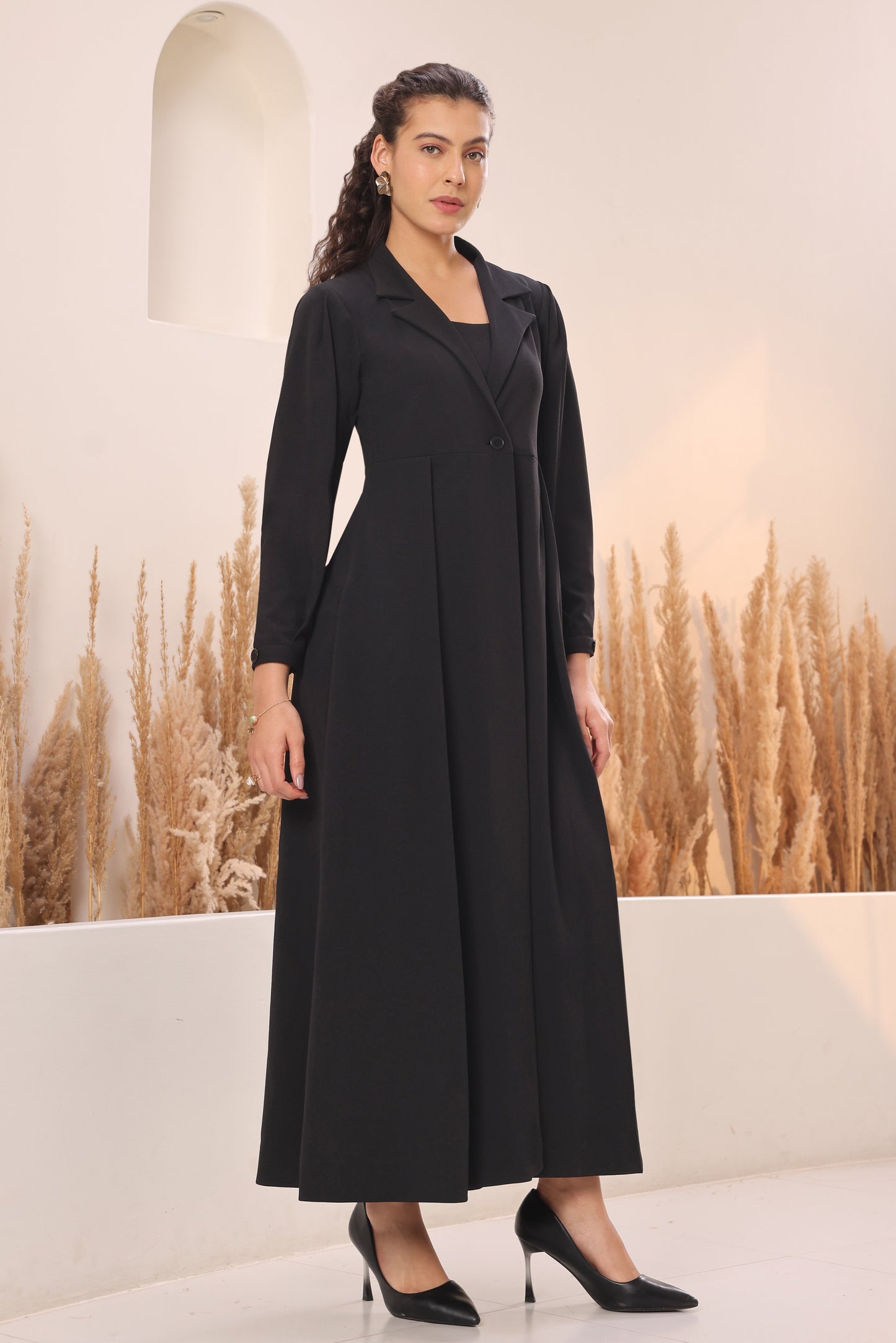Trench Jumpsuit - BLACK