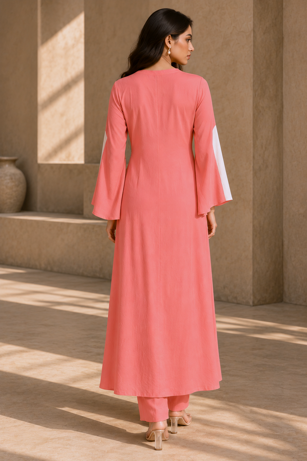 Tulips Colour Block Kurta Set