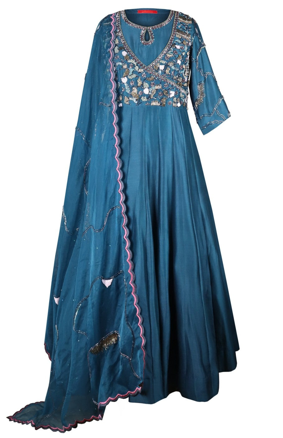 Kora Silk Anarkali Gown