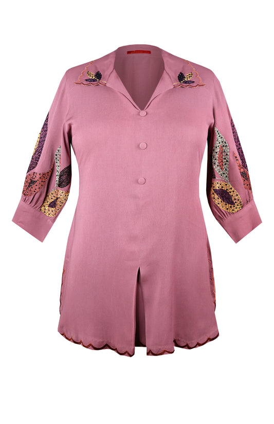 U-Cut Top - OLD ROSE