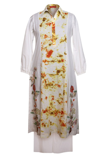 Mul Mul Tie & Dye Kurta Set