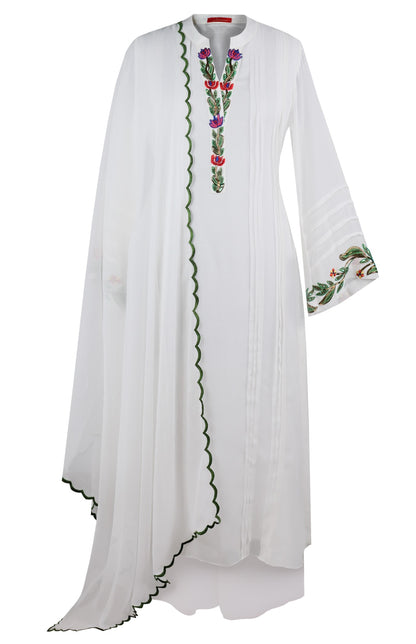 Multicoloured Embroidery Georgette Suit