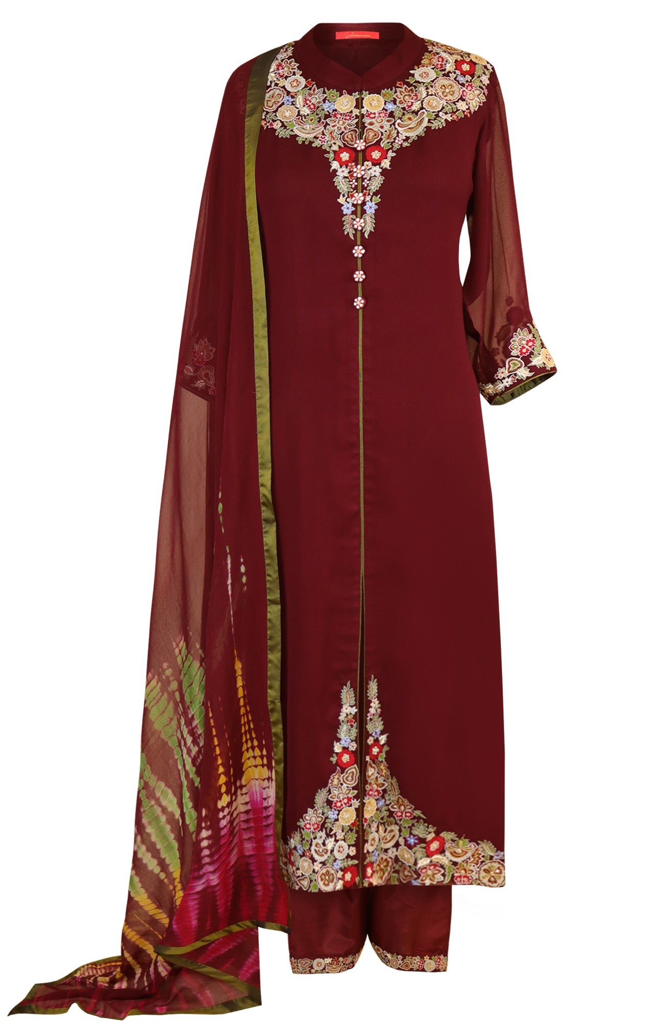 Georgette Suit With Kashmiri Embroidery