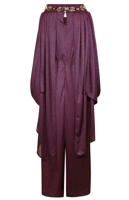Venus jumpsuit with cape