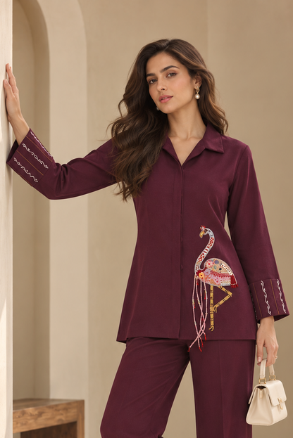 Flamingo Top - INDIGO