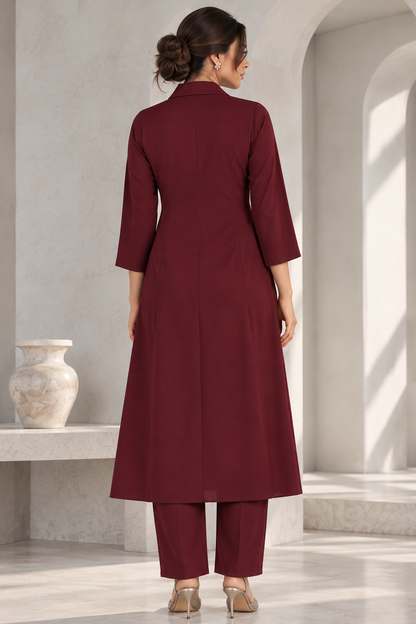 Kurta Set With 3D Embroidery