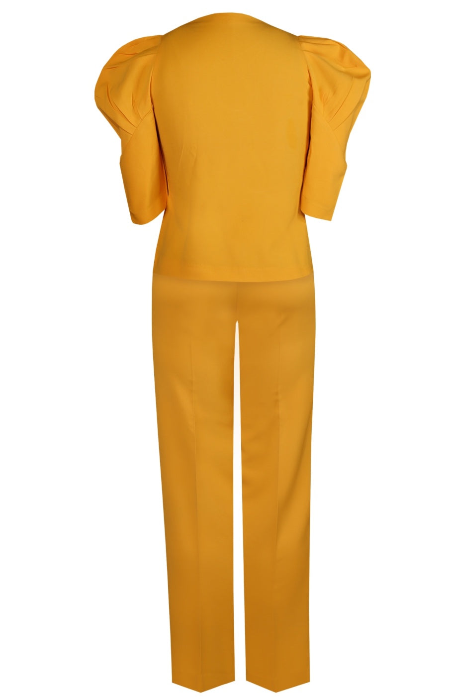 Puff Sleeves Co-ord Set - YELLOW