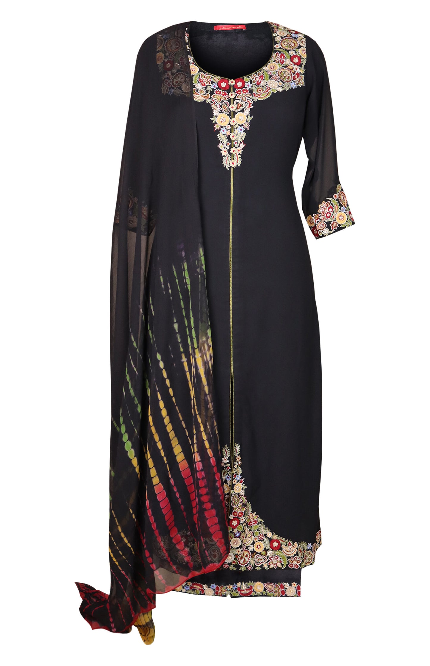 Georgette Suit With Kashmiri Embroidery