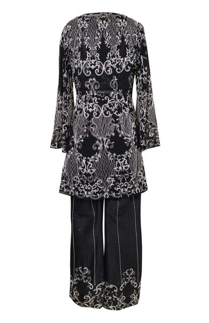 Black Embroidered Co-ord Set
