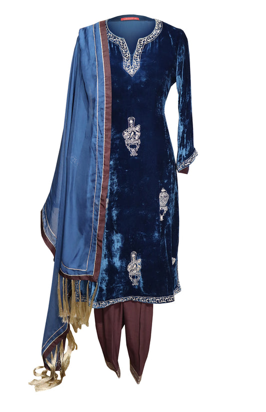 Velvet Suit With Pottery Motifs