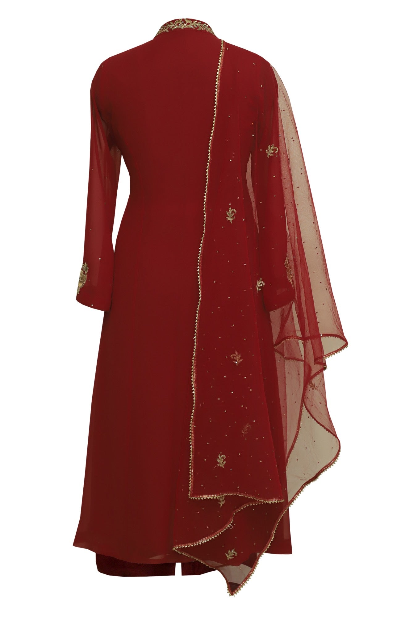 Georgette Suit With Zardozi Embroidery
